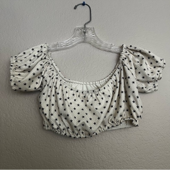 Lovers + Friends Just Don’t Care Star Bikini Top Size: M - Picture 2 of 7